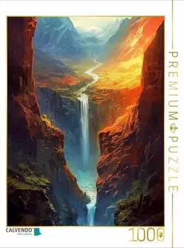 Calvendo Schlanker Wasserfall in die Tiefe