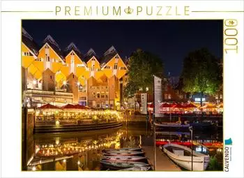 Calvendo Rotterdam Alter Hafen und Kubush&auml;user bei Nacht