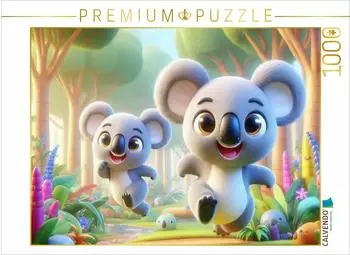 Calvendo Zwei Koalas im Wettrennen durch ihren Wald