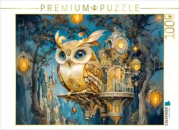 Calvendo Eule sitzt in einer m&auml;rchenhaften Traumwelt Steampunk