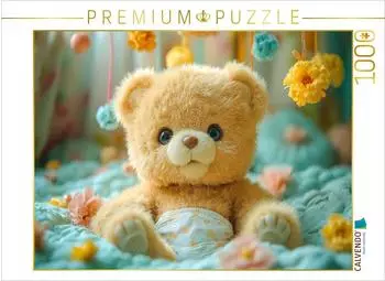 Calvendo Niedlicher Baby Teddyb&auml;r auf dem Wickeltisch