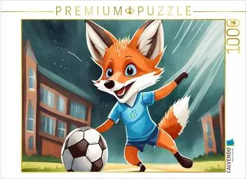 Calvendo Ein Schlaufuchs beim Fu&szlig;ball spielen