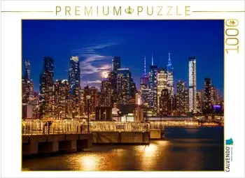 Calvendo NYC Midtown Manhattan Skyline mit Vollmond