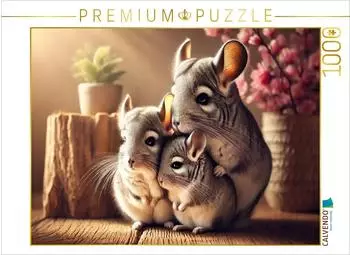 Calvendo Chinchilla Mutter und zwei Jungtiere