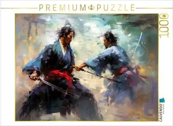 Calvendo Kampftraining zweier Samurai