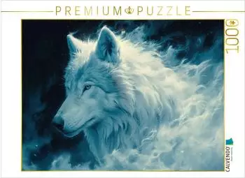 Calvendo Nebelwei&szlig;: Die Anmut des k&uuml;nstlichen Wolfs im Frostlicht