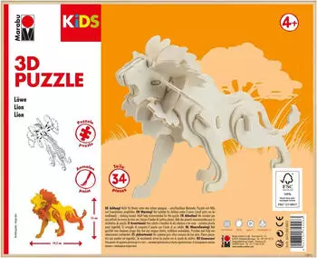 Marabu Kids - 3D Puzzle L&ouml;we (0317000000022)