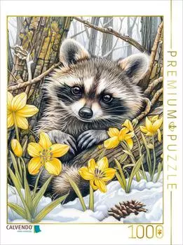 Calvendo Waschb&auml;r zwischen den B&auml;umen im Fr&uuml;hling