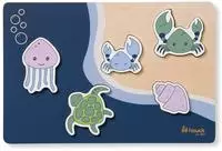 Hauck 81310, Hauck Holz Steckpuzzle f&uuml;r Baby (ab 1 Jahr) - Sea - Puzzle N Fit