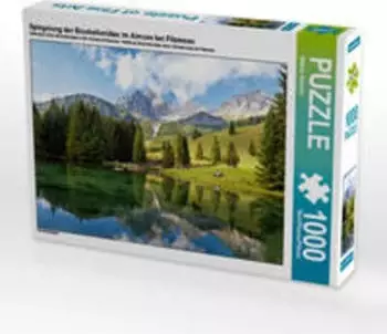 Calvendo Spiegelung der Bischofsm&uuml;tze im Almsee bei Filzmoos