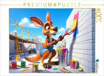 Calvendo Das kreative K&auml;nguru als Maler: Farbenfrohe Kunstwerke auf der Baustelle