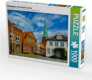 Calvendo Altstadtgasse mit Kirche St. Lorenz