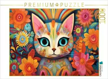 Calvendo Katze Im Stil von Frieda Kahlo II