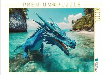 Calvendo Ein blauer Wasserdrachen durchstreift sein Inselreich