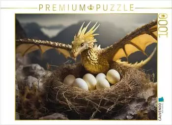 Calvendo Ein gelber Drache bewacht sein Nest