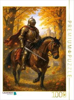 Calvendo Herbstlicher Aufbruch - Ritter auf Pferd