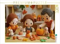 Puzzle &middot; K&uuml;rbisschnitzen im Herbstlicht | Amigurumi-Moments: Familienfreude...
