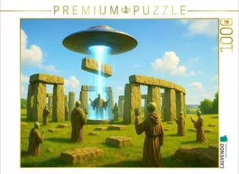 Calvendo Stonehenge - Aliens mit Energiestrahl