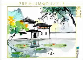 Calvendo Chinesische Tempelanlage am Seerosenteich