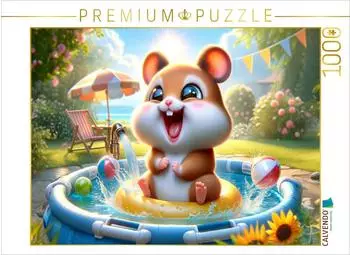 Calvendo Sommertage und Planschvergn&uuml;gen: Ein Hamster entdeckt das Wasser