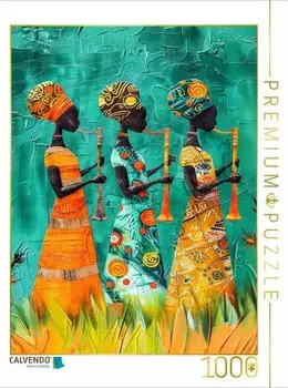 Calvendo Drei Frauen mit Musikinstrumenten in Afrika