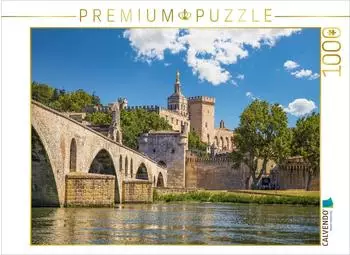 Calvendo Puzzle Br&uuml;cke St. B&eacute;n&eacute;zet & Bischofspalast Avignon, 1000 Teile, 64&times;48cm