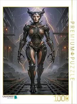 Calvendo Puzzle "Die Maschinenk&ouml;nigin" Dark Fantasy, 1000 Teile, 64&times;48cm