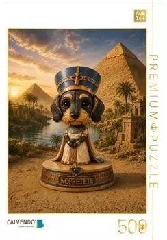 Calvendo Puzzle "Dackel als Nofretete" 500 Teile, 48&times;36cm