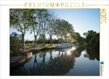 Calvendo Puzzle Hausbooturlaub in S&uuml;dfrankreich, 1000 Teile, 64&times;48cm