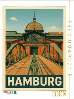 Calvendo Puzzle "Br&uuml;cke zur Fischauktionshalle" 2000 Teile, 90&times;67cm