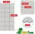 LittleTom Puzzlematte 18-teilig 180x90cm, weiß/grau (17484)