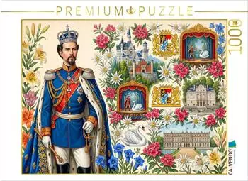 Calvendo Puzzle Ludwig II. von Bayern (1845&ndash;1886), 1000 Teile, 64&times;48cm