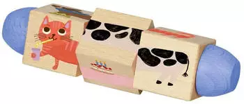 Coppenrath Holz-Dreh-Puzzle mit 4 Tieren - Spiegelburg minis (23138)