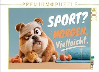 Calvendo Puzzle &bdquo;Sport? Morgen vielleicht" 1000 Teile, 64&times;48cm