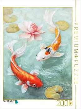 Calvendo Puzzle Kois in Illustrationen 2000 Teile, 90&times;67cm