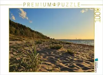 Calvendo Puzzle "Strand bei Barendorf mit D&uuml;nengras" 1000 Teile, 64&times;48cm