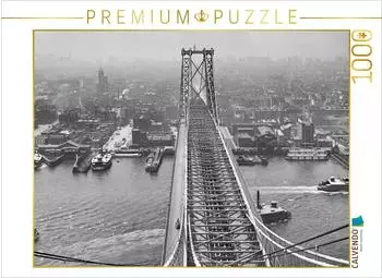 Calvendo Puzzle &bdquo;Historic New York: East River vom Brooklyn Tower, 1903" 1000 Teile, 64&times;48cm