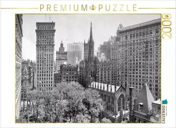 Calvendo Puzzle &bdquo;Historic New York: Trinity Churchyard and Skyscrapers, ca. 1908" 2000 Teile, 90&times;67cm
