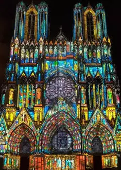 Bluebird Puzzle Cath&eacute;drale de Reims en Lumi&egrave;re (90494)
