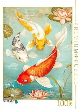 Calvendo Puzzle "Kois in Illustrationen" 1000 Teile, 64&times;48cm