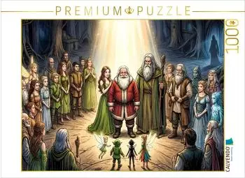 Calvendo Puzzle &bdquo;Claus empf&auml;ngt den Mantel der Unsterblichkeit" 1000 Teile, 64&times;48cm