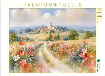 Calvendo Puzzle &bdquo;Ein Weg durch das Blumenmeer" 1000 Teile, 64&times;48cm