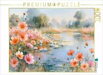 Calvendo Puzzle "Bl&uuml;tenzauber am Uferrand" 1000 Teile 64&times;48cm