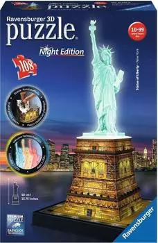 Ravensburger Freiheitsstatue bei Nacht (108 Teile)