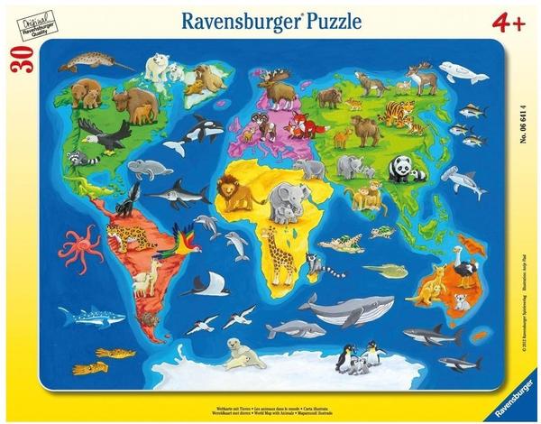 Ravensburger Weltkarte mit Tieren (30 Teile)
