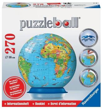 Ravensburger Kinder-Globus englisch (Puzzleball, 270 Teile)