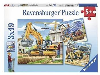 Ravensburger Große Baufahrzeuge Puzzle 3 x 49 Teile