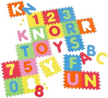 Knorrtoys Puzzlematte Alphabet und Zahlen 36 tlg.