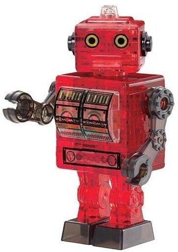 HCM Kinzel Crystal Puzzle 59166 - Roboter, 3D-Puzzle, rot