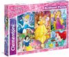 Clementoni - Brilliant Puzzle - Princess, 104 Teile